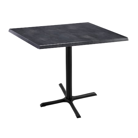 Holland Bar Stool Co 36" Tall In/Outdoor All-Season Table, 36" x 36" Square Black Steel Top OD211-3036BWOD36SQBlkStl